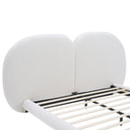 Extra Thick Upholstered Platform Bed Frame with Luxury Split Headboard
