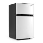 3.2 Cu.Ft Mini Fridge with Freezer Double Door Small Refrigerator with Adjustable Thermostat