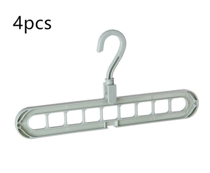 Plastic Clothes Hanger with Storage Hook