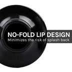 Antimicrobial Bellows Accordion Toilet Plunger with Black Storage Tray (Black)