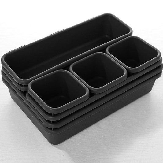 8pcs/set Adjustable Drawer Organizer Box Trays Make Up Cosmetics Sundries Divider Holder Kitchen Bathroom Closet Jewellery Box