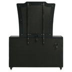 Lorient 8-drawer LED Dresser with Mirror Black
