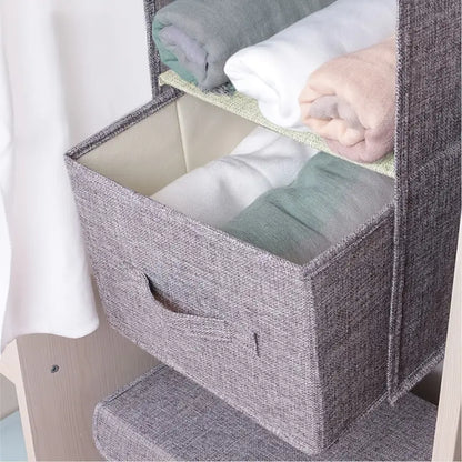 Hanging Closet Organizer – 3, 4 & 5 Layer, Beige & Grey