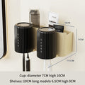 Toothbrush rack perforated free wall mounted bathroom mouthwash cup rack storage rack