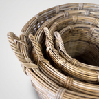 Black Mountain Rattan Round Basket