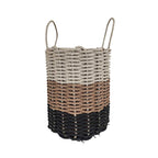 Black, Brown & Tan Ombre Rope Basket
