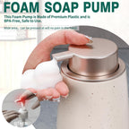 BosilunLife Foaming Soap Dispenser 12oz Recycled Ceramic Eco-Clay