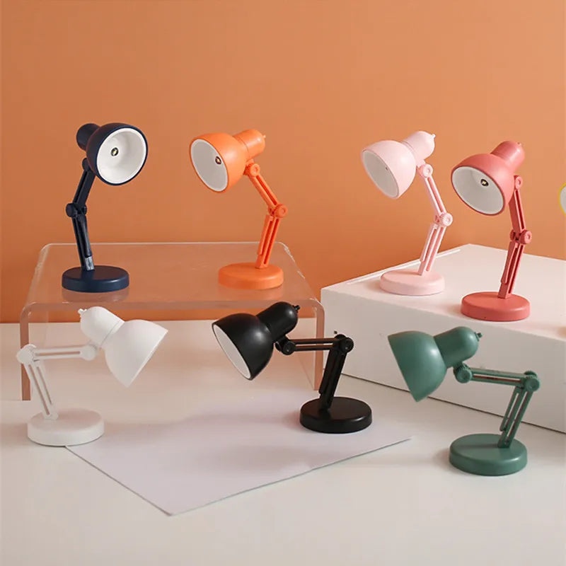 LED Mini Desk Lamp Foldable Magnetic Night Light | Clip-On Eye Protection Bedside Lamp
