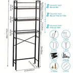 4/5-Tier Over-The-Toilet Storage Rack – Maximize Your Bathroom Space