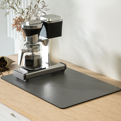PU leather kitchen countertop drain mat bar coffee mat dining table heat insulation pad bowl plate pot mat absorbent bathroom floor mat