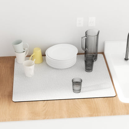 PU leather kitchen countertop drain mat bar coffee mat dining table heat insulation pad bowl plate pot mat absorbent bathroom floor mat