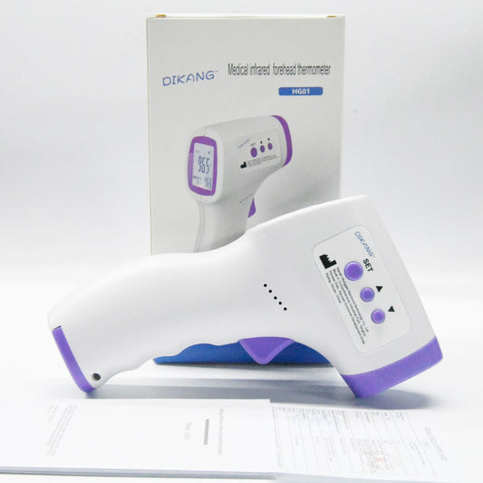 Foreign trade English forehead thermometer hand-held ear thermometer infrared automatic thermometer electronic thermometer three colors