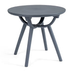 Round Patio Storage Side Table for Poolside and Balcony