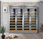 Quiet Operation Wine Cellar Compressor Wine Cooler 320 Bottle Refrigerator for Home Bar Club Private Collection Storage