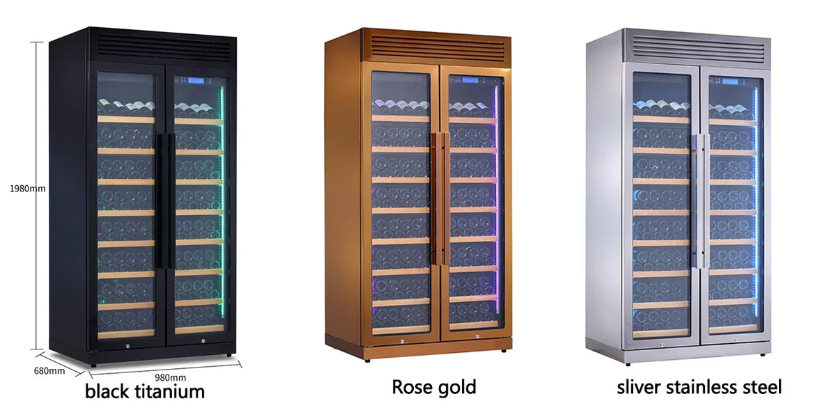 Quiet Operation Wine Cellar Compressor Wine Cooler 320 Bottle Refrigerator for Home Bar Club Private Collection Storage