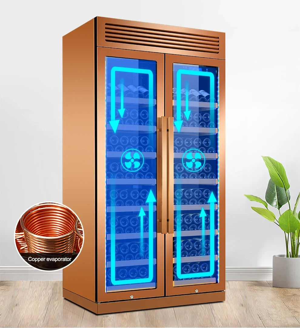 Quiet Operation Wine Cellar Compressor Wine Cooler 320 Bottle Refrigerator for Home Bar Club Private Collection Storage