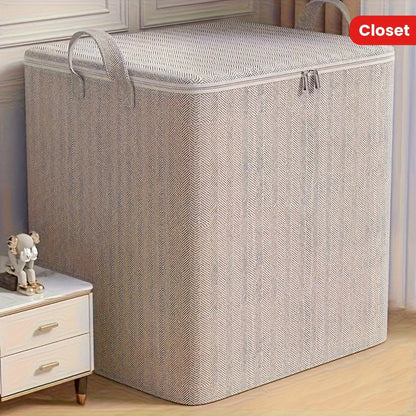 Extra Large Storage Box with Lid Modern Space Saving Design Durable for Clothes Bedding Home Organization Wardrobe Moving