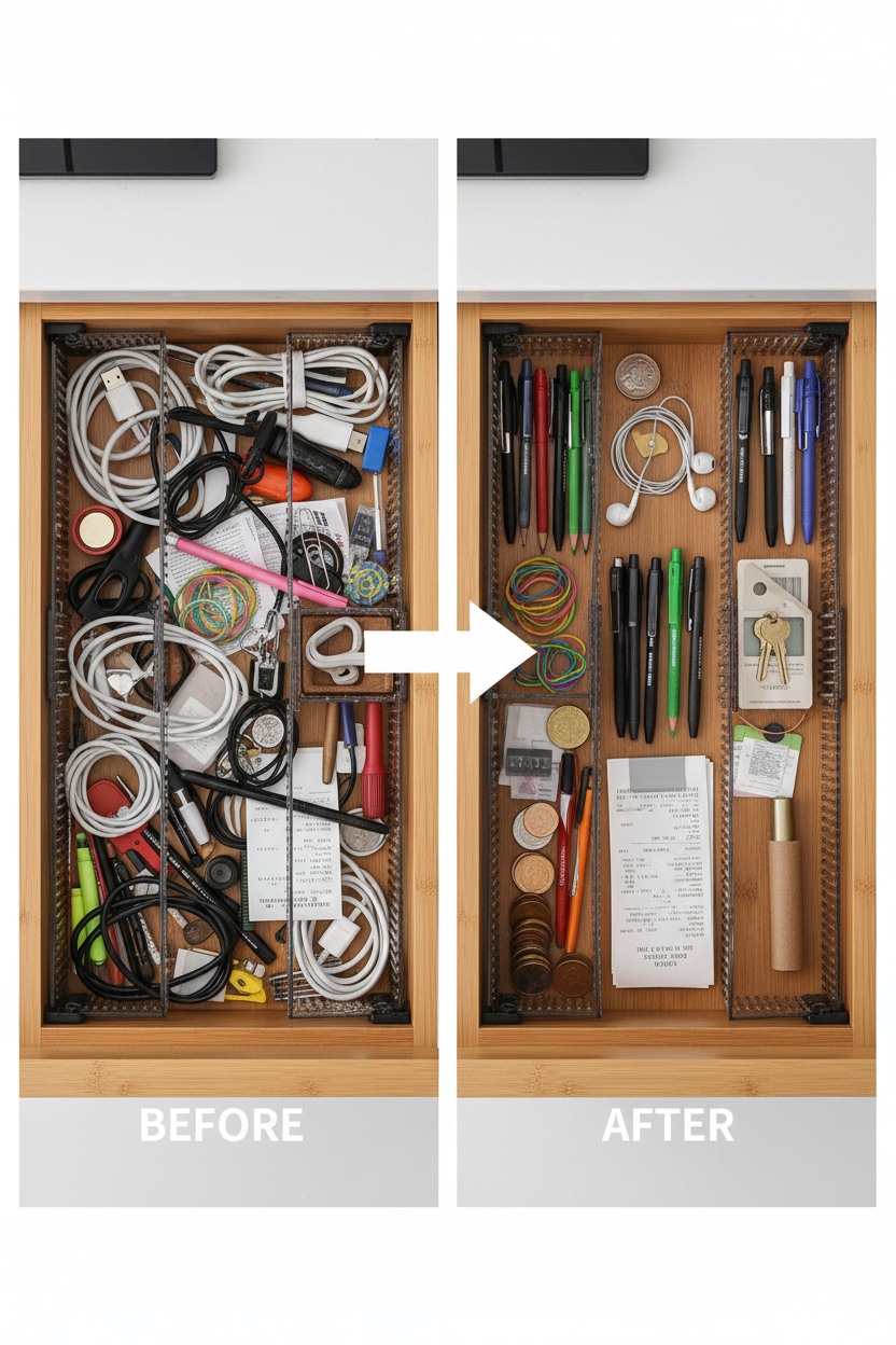 Adjustable Drawer Dividers – 2 & 4-Piece Sets