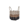 Black, Brown & Tan Ombre Rope Basket