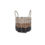 Black, Brown & Tan Ombre Rope Basket