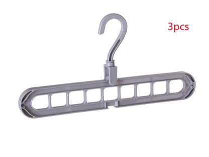 Plastic Clothes Hanger with Storage Hook