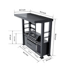 94-Inch Deluxe Stainless Steel Gas Outdoor Kitchen Barbecue Grill