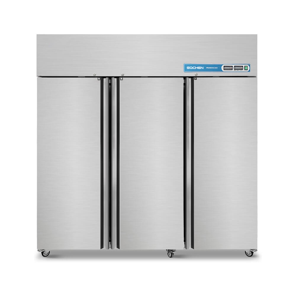 Commercial Reach In Fridge and Freezer Combo, EQCHEN 72" 3 Door Commercial Refrigerator and Freezer Combination