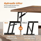 Lift Top Coffee Table with Storage, Wooden Living Room Center Table