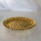 Storage Tray - Hammered Golden Metal