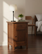 Mission 1 Door 1 Drawer Nightstand - Walnut stain